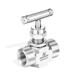 [PNV-IB-S-04G-FF] Needle Valve IB Series Size 1/4" BSPP Female  Straight Configuration CV 0.73 Orifice 9.5 mm